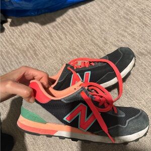 New Balance Black and Red Sneakers